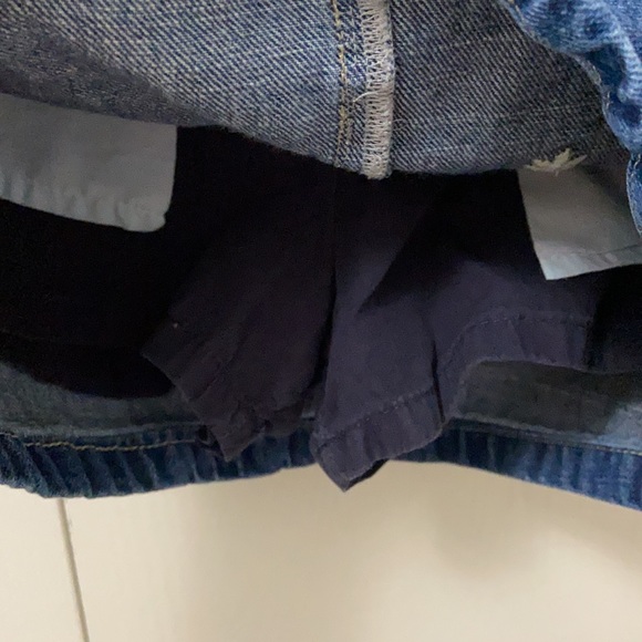 Gymboree Pastel Flowered Denim Skort - Picture 4 of 5